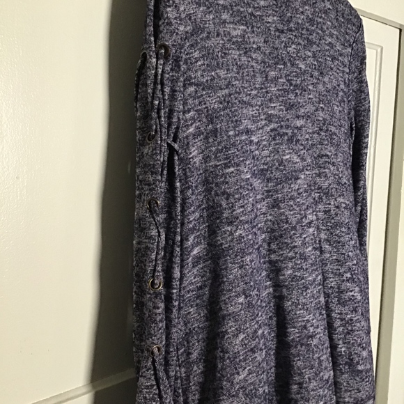 Self E Womens Lace-Up Cardigan Sweater - Picture 4 of 5